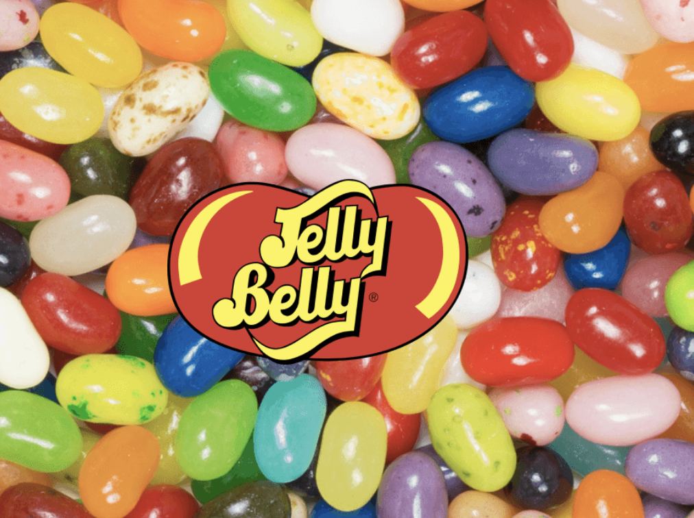 Jelly Belly — assorted jelly beans with the Jelly Belly logo